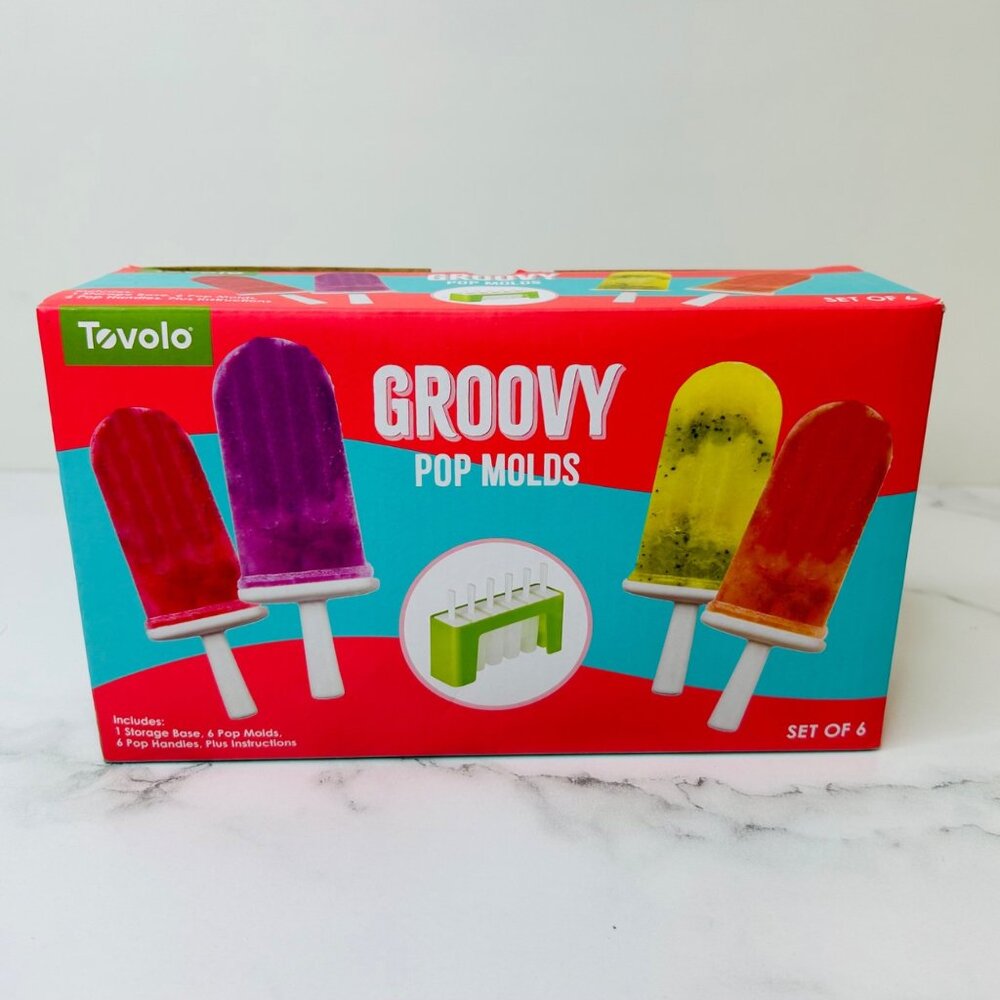 Tovolo Groovy Pop Molds, 6 CT